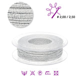 Giza elastico Schmuckgarn - Silber (99002) - PerlineBeads