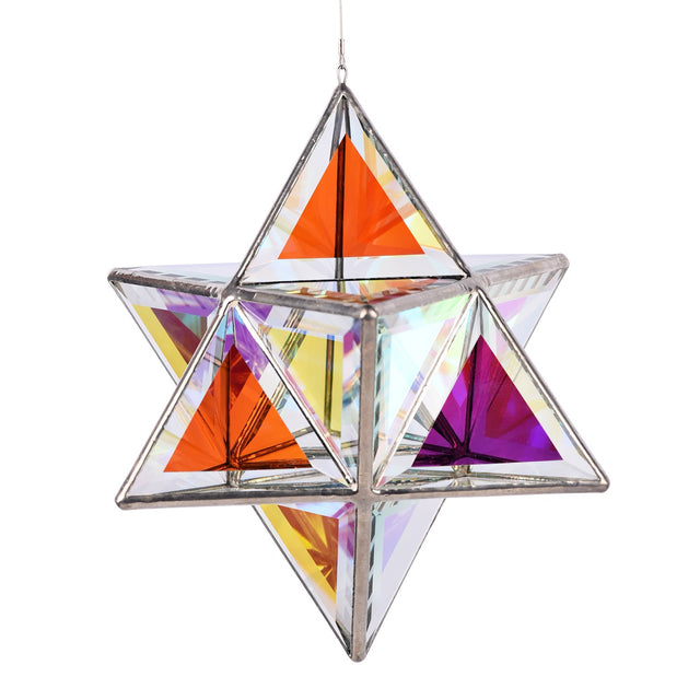 Glas-Skulptur Ariel, Small, mit zweifarbigem klarem Glase - PerlineBeads
