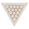 Glasperle rund - 10 mm - Antique White - PerlineBeads