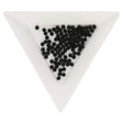 Glasperlen rund - 2 mm - Jet - PerlineBeads