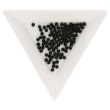 Glasperlen rund - 2 mm - Jet - PerlineBeads