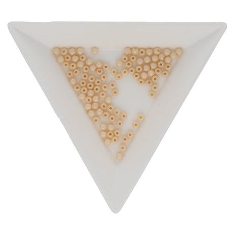Glasperlen rund - 2 mm - Luster - Opaque Champagne - PerlineBeads
