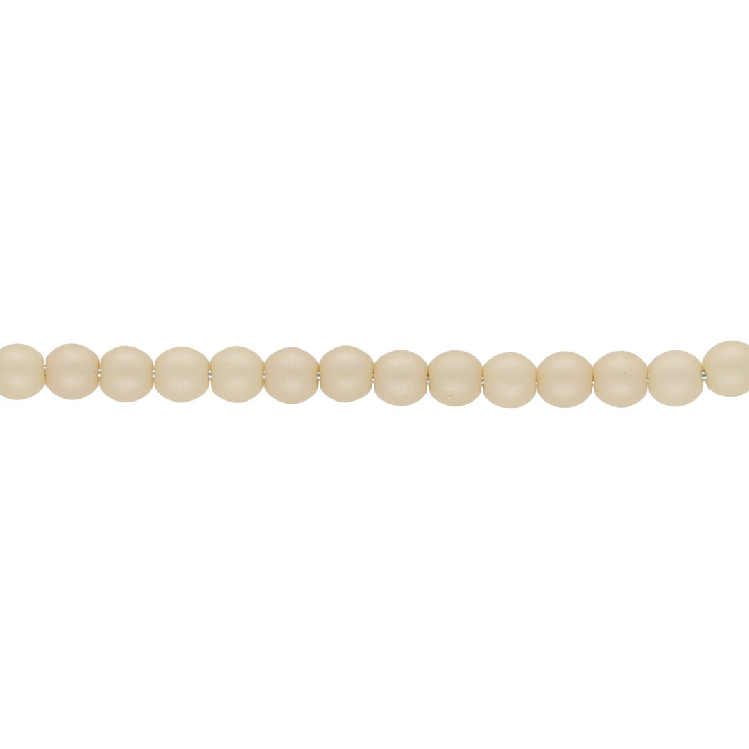 Glasperlen rund - 3 mm - Powdery Beige - PerlineBeads