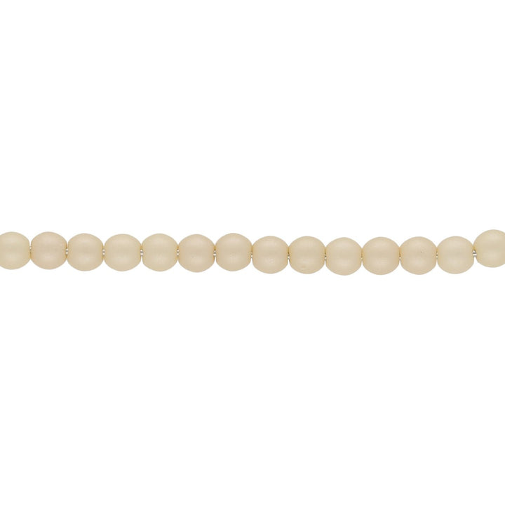 Glasperlen rund - 3 mm - Powdery Beige - PerlineBeads