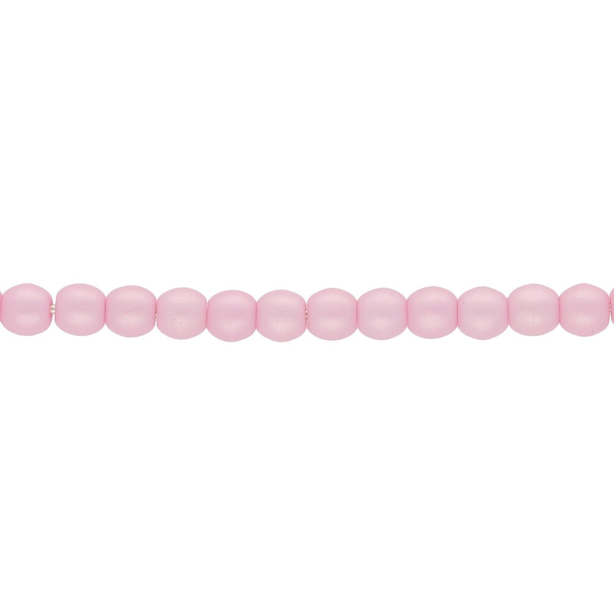 Glasperlen rund - 3 mm - Powdery Pastel Pink - PerlineBeads