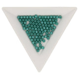 Glasperlen rund - 3 mm - Powdery Teal - PerlineBeads