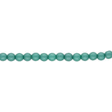 Glasperlen rund - 3 mm - Powdery Teal - PerlineBeads