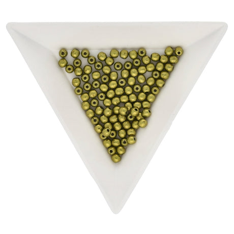 Glasperlen rund - 3 mm - Saturated Metallic Meadowlark - PerlineBeads