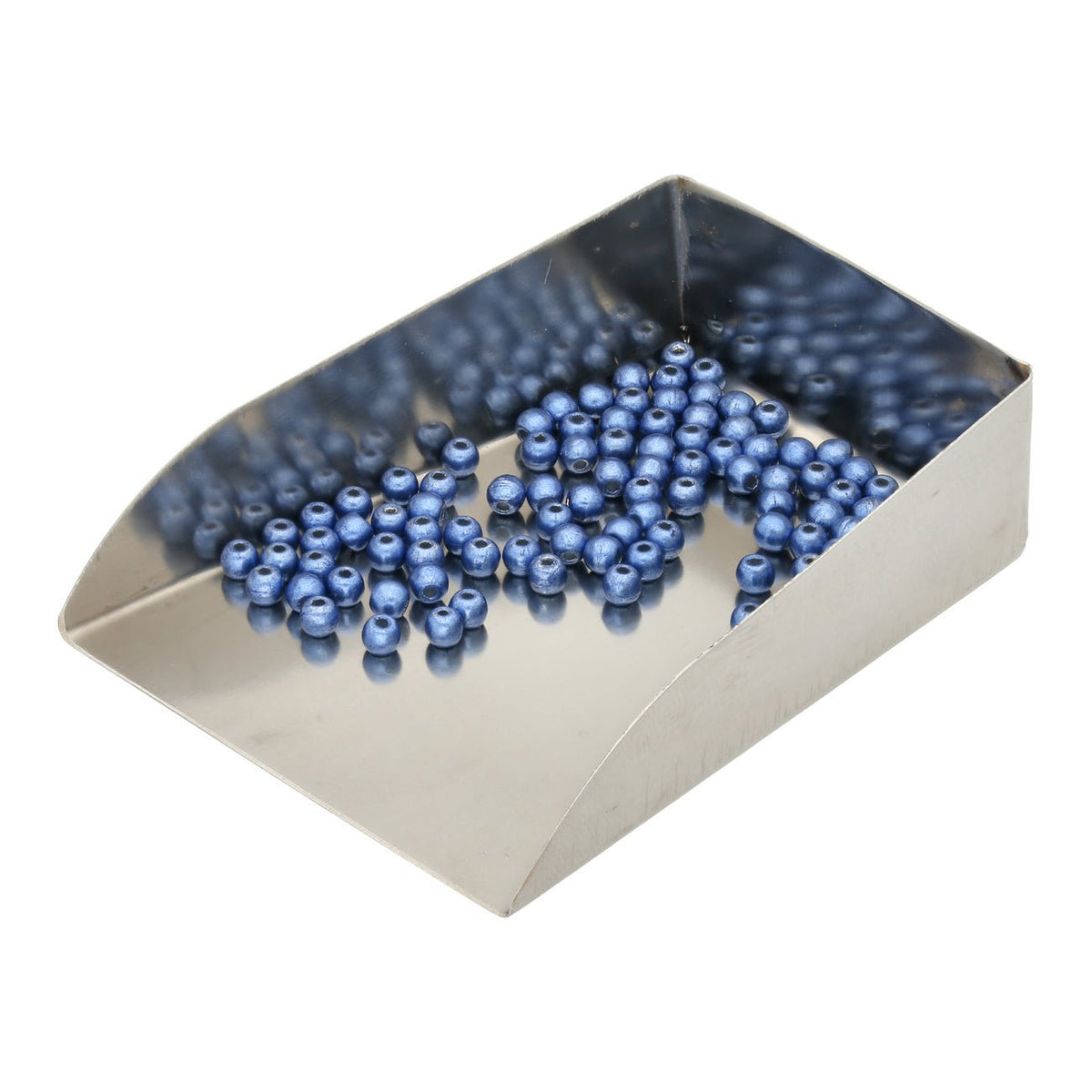 Glasperlen rund - 3 mm - Saturated Metallic Navy Peony - PerlineBeads