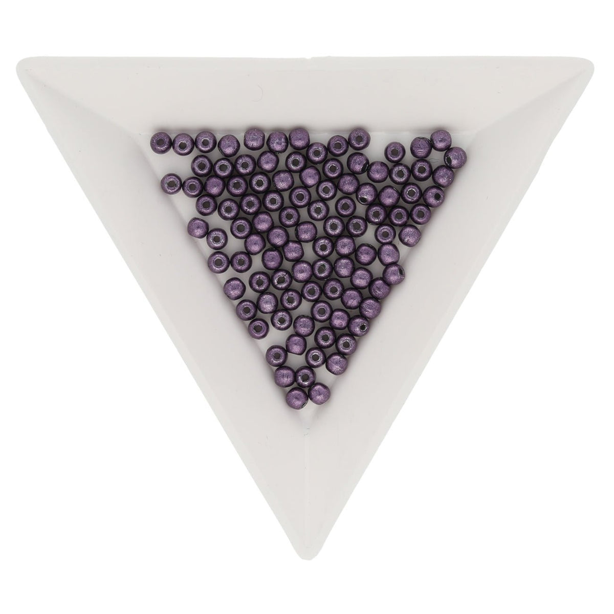 Glasperlen rund - 3 mm - Saturated Metallic Tawny Port - PerlineBeads