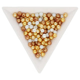 Glasperlen rund - 4 mm - Caramel Mix - PerlineBeads