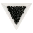 Glasperlen rund - 4 mm - Jet - PerlineBeads
