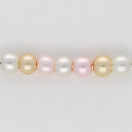 Glasperlen rund - 4 mm - Light Rose Mix - PerlineBeads