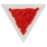 Glasperlen rund - 4 mm - Matte Light Siam Ruby - PerlineBeads