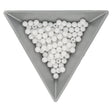 Glasperlen rund - 4 mm - Opaque White - PerlineBeads