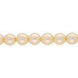 Glasperlen rund - 4 mm - Pearl Coat - Cream - PerlineBeads