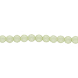 Glasperlen rund - 4 mm - Powdery Pastel Lime - PerlineBeads