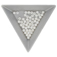 Glasperlen rund - 4 mm - Powdery Pastel White - PerlineBeads