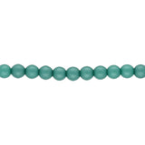 Glasperlen rund - 4 mm - Powdery Teal - PerlineBeads