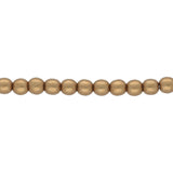 Glasperlen rund - 4 mm - Saturated Metallic Ceylon Yellow - PerlineBeads
