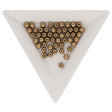 Glasperlen rund - 4 mm - Saturated Metallic Ceylon Yellow - PerlineBeads