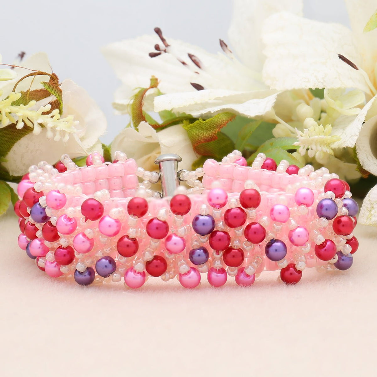Glasperlen rund - 4 mm - Valentine’s Mix - PerlineBeads
