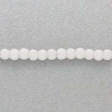 Glasperlen rund - 4 mm - Weiss - PerlineBeads