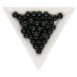 Glasperlen rund - 6 mm - Jet - PerlineBeads