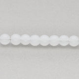 Glasperlen rund - 6 mm - Nachahmung von Jade - PerlineBeads