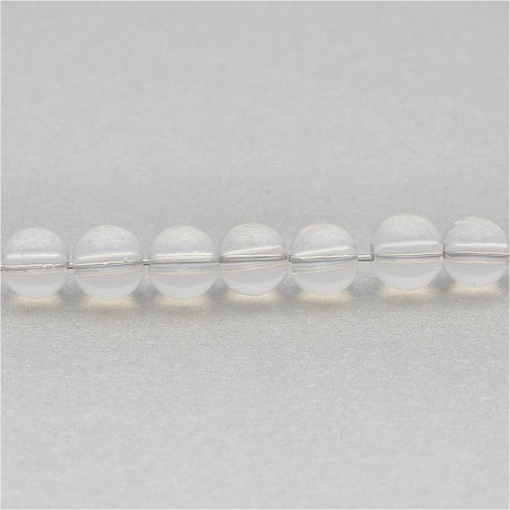 Glasperlen rund - 6 mm - Nachahmung von Opalit - PerlineBeads