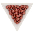 Glasperlen rund - 6 mm - Powdery Copper - PerlineBeads