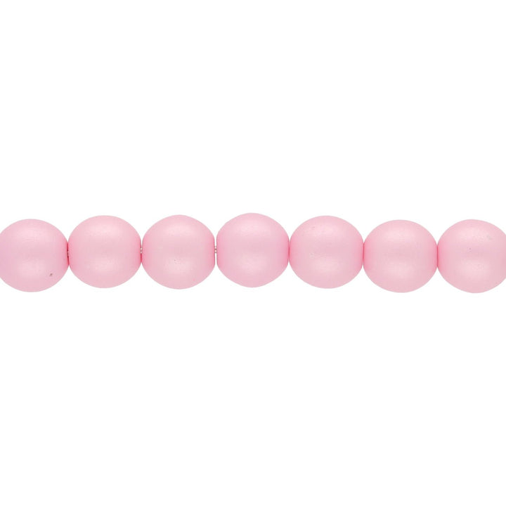 Glasperlen rund - 6 mm - Powdery Pastel Pink - PerlineBeads