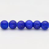 Glasperlen rund - 8 mm - Blue - PerlineBeads