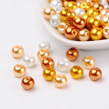 Glasperlen rund - 8 mm - Caramel Mix - PerlineBeads