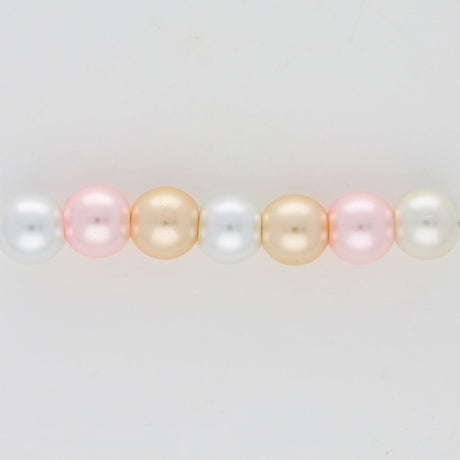 Glasperlen rund - 8 mm - Light Rose Mix - PerlineBeads