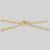 Halbfertiges Kettenarmband - vergoldet - PerlineBeads