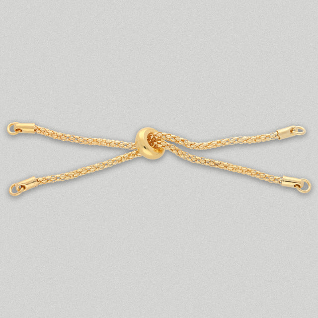 Halbfertiges Kettenarmband - vergoldet - PerlineBeads
