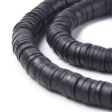Heishi-Perlen aus Polymerpaste 6 mm – Black - PerlineBeads