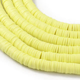 Heishi-Perlen aus Polymerpaste 6 mm – Champagne Yellow - PerlineBeads