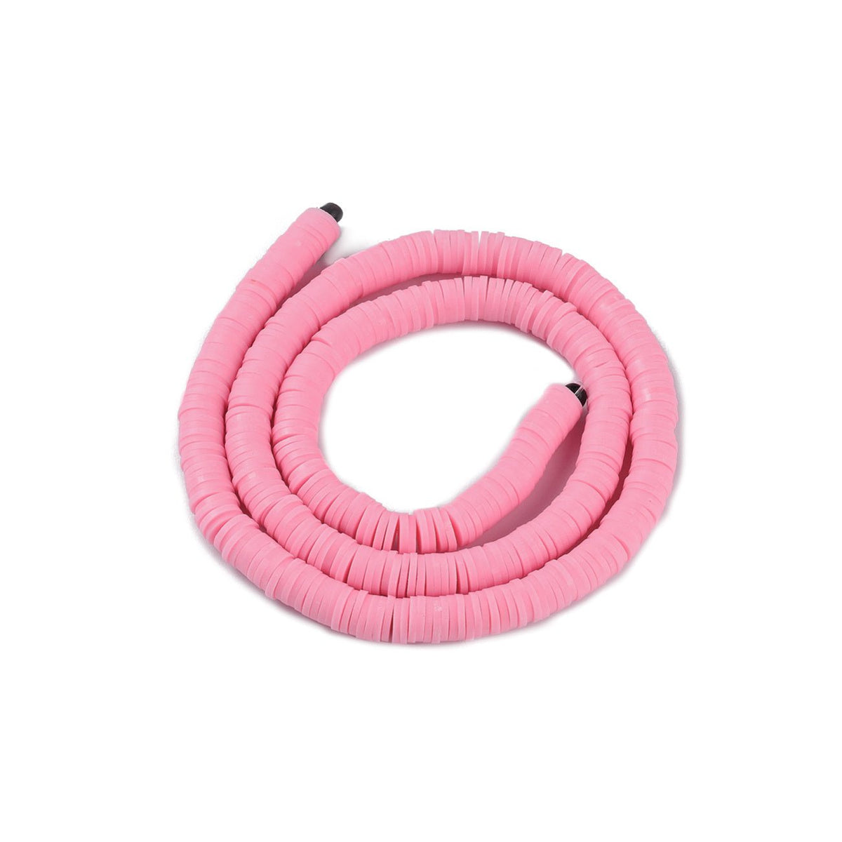 Heishi-Perlen aus Polymerpaste 6 mm – Flamingo - PerlineBeads
