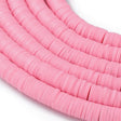Heishi-Perlen aus Polymerpaste 6 mm – Flamingo - PerlineBeads