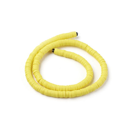 Heishi-Perlen aus Polymerpaste 6 mm – Lemon - PerlineBeads