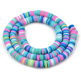 Heishi-Perlen aus Polymerpaste 6 mm – Lollipop Mix - PerlineBeads