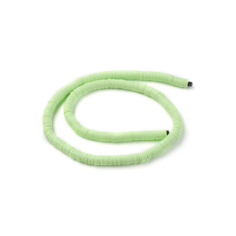 Heishi-Perlen aus Polymerpaste 6 mm – Pastel Green - PerlineBeads