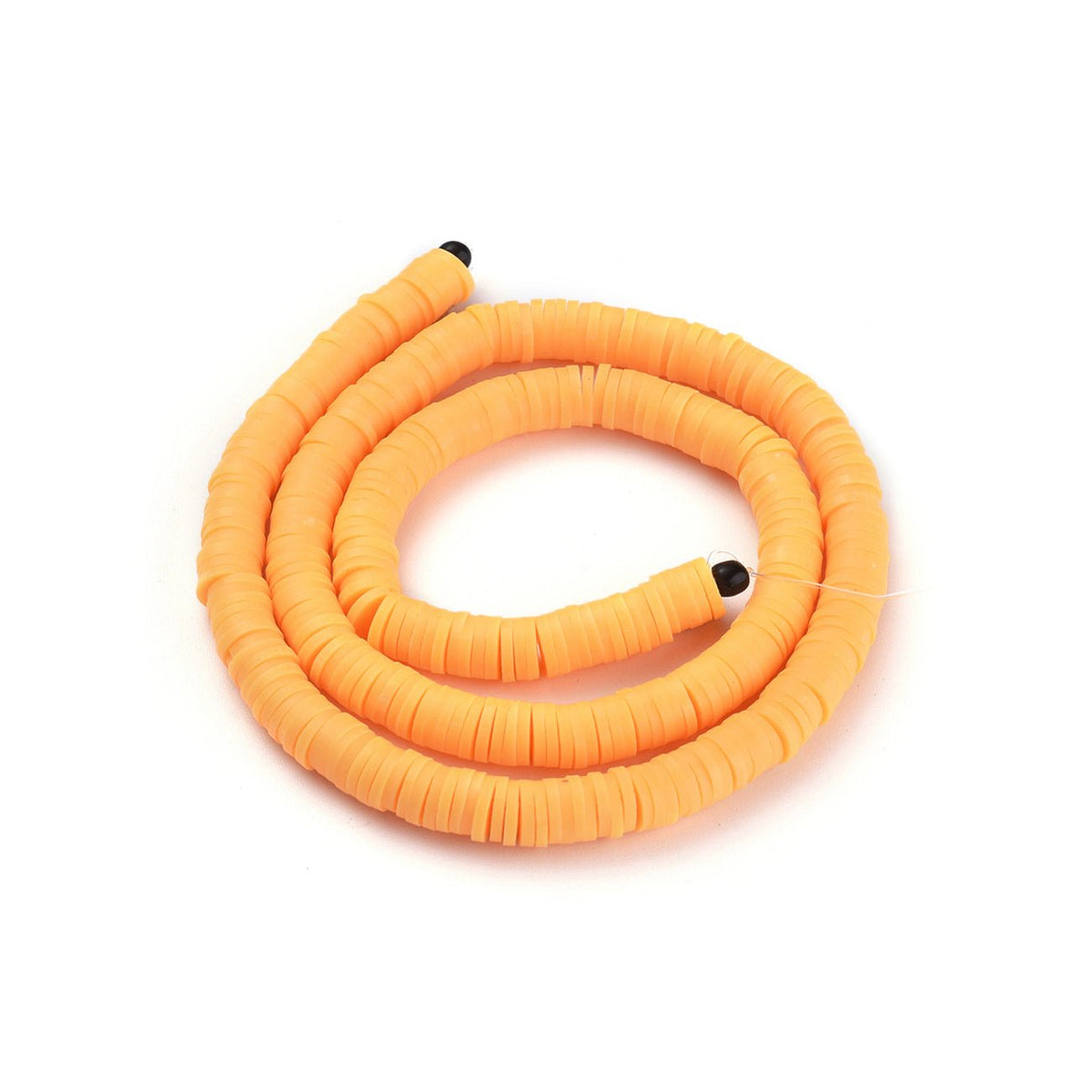 Heishi-Perlen aus Polymerpaste 6 mm – Yellow Gold - PerlineBeads