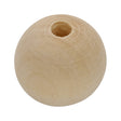 Holzperle 24 x 23 mm – Rohholz (6 Stk.) - PerlineBeads