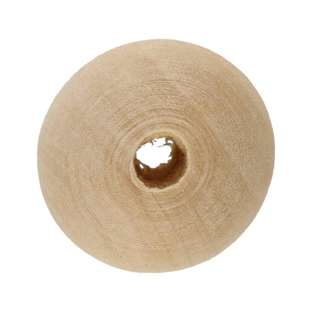 Holzperle 24 x 23 mm – Rohholz (6 Stk.) - PerlineBeads