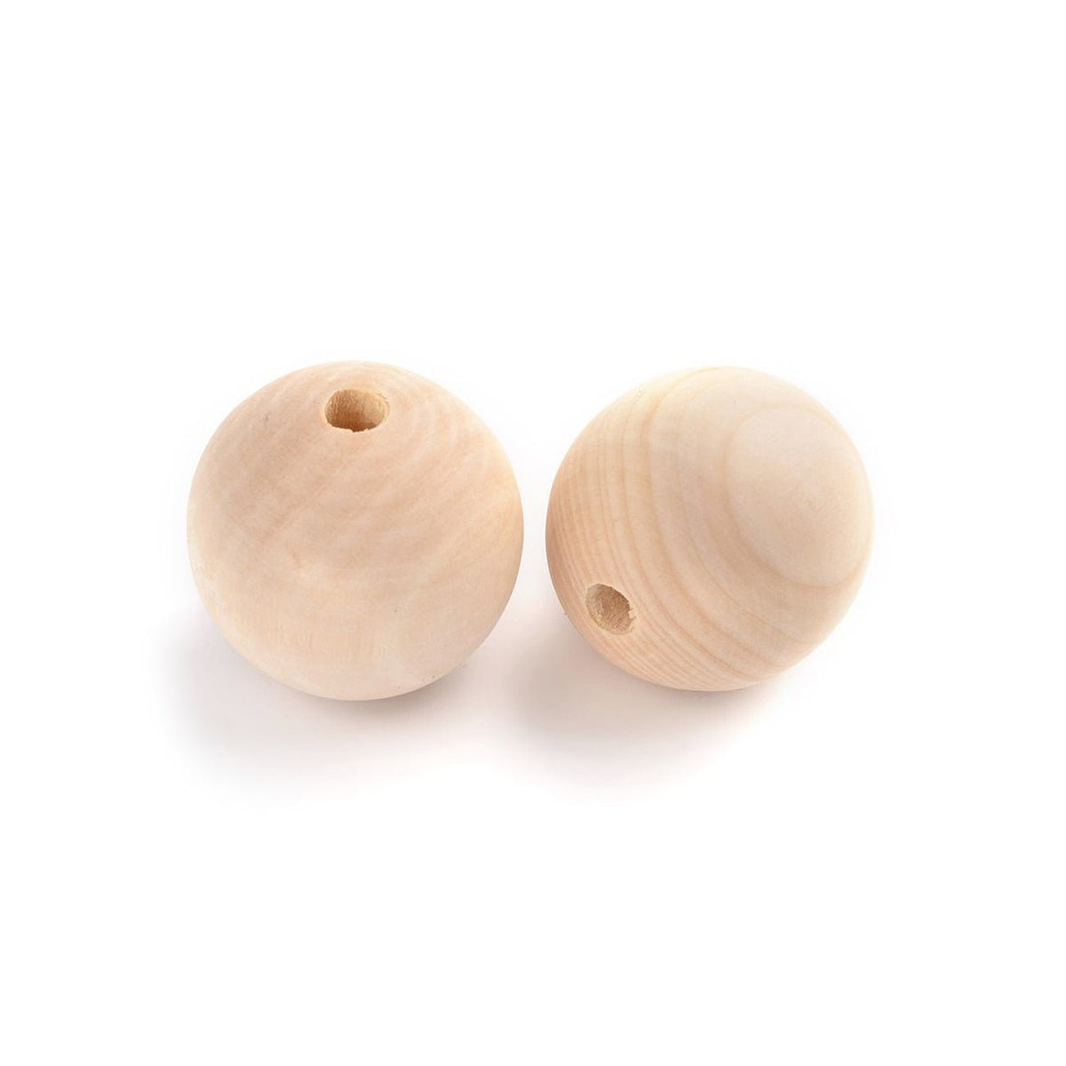 Holzperle 40 mm – Rohholz - PerlineBeads