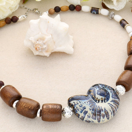 Holzperle aus Wengeholz – Saddle brown - PerlineBeads