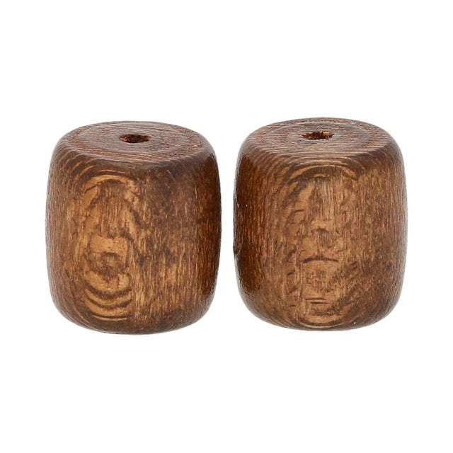 Holzperle aus Wengeholz – Saddle brown - PerlineBeads